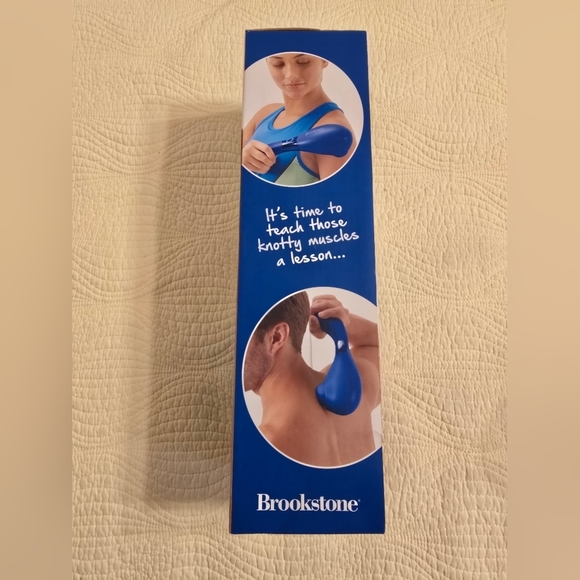 NIB Brookstone Blue Muscle Buddy Percussion Massager - Picture 3 of 5